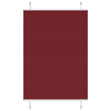vidaXL pliszírozott redőny Bordeaux piros 100x150 cm szövetszélesség redőny