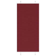 vidaXL pliszírozott redőny Bordeaux piros 100x200 cm szövetszélesség lakástextília