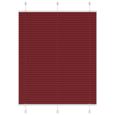 vidaXL pliszírozott redőny Bordeaux piros 110x100 cm szövetszélesség redőny