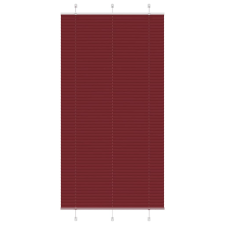 vidaXL pliszírozott redőny Bordeaux piros 110x200 cm szövetszélesség redőny
