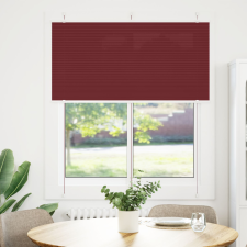 vidaXL pliszírozott redőny Bordeaux piros 115x100 cm szövetszélesség lakástextília