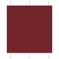 vidaXL pliszírozott redőny Bordeaux piros 115x150 cm szövetszélesség redőny
