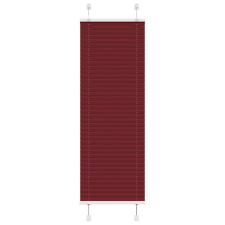 vidaXL pliszírozott redőny Bordeaux piros 50x100 cm szövetszélesség lakástextília
