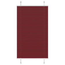 vidaXL pliszírozott redőny Bordeaux piros 80x150 cm szövetszélesség redőny