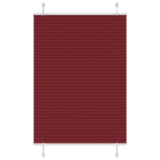 vidaXL pliszírozott redőny Bordeaux piros 85x150 cm szövetszélesség redőny