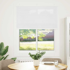vidaXL pliszírozott redőny Fehér 105x100cm szövetszélesség 104,4cm (4015484) lakástextília