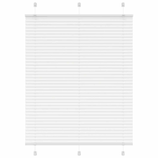 vidaXL pliszírozott redőny Fehér 105x150cm szövetszélesség 104,4cm lakástextília