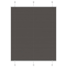 vidaXL pliszírozott redőny fekete 105x100 cm szövetszélesség 104,4 cm redőny