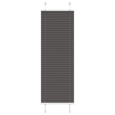 vidaXL pliszírozott redőny fekete 45x100 cm szövetszélesség 44,4 cm lakástextília