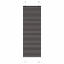 vidaXL pliszírozott redőny fekete 45x150 cm szövetszélesség 44,4 cm lakástextília