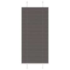 vidaXL pliszírozott redőny fekete 55x150 cm szövetszélesség 54,4 cm redőny