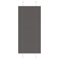 vidaXL pliszírozott redőny fekete 60x100 cm szövetszélesség 59,4 cm lakástextília