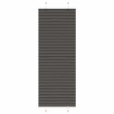 vidaXL pliszírozott redőny fekete 70x200 cm szövetszélesség 69,4 cm redőny