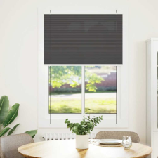 vidaXL pliszírozott redőny fekete 90x150 cm szövetszélesség 89,4 cm (4015141) lakástextília