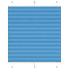 vidaXL pliszírozott redőny kék 120x150 cm szövetszélesség 119,4 cm lakástextília