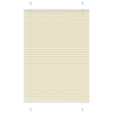 vidaXL pliszírozott redőny krém 100x150 cm szövetszélesség 99,4 cm redőny