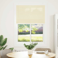 vidaXL pliszírozott redőny krém 100x150 cm szövetszélesség 99,4 cm (4015296) lakástextília