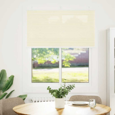 vidaXL pliszírozott redőny krém 110x100 cm szövetszélesség 109,4 cm (4015281) lakástextília