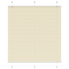vidaXL pliszírozott redőny krém 115x150 cm szövetszélesség 114,4 cm redőny