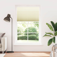 vidaXL pliszírozott redőny krém 115x200 cm szövetszélesség 114,4 cm (4015316) lakástextília