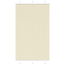 vidaXL pliszírozott redőny krém 120x200 cm szövetszélesség 119,4 cm redőny