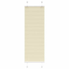 vidaXL pliszírozott redőny krém 40x100 cm szövetszélesség 39,4 cm lakástextília