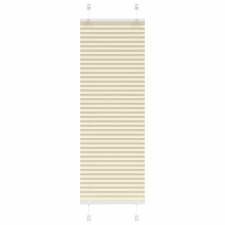 vidaXL pliszírozott redőny krém 40x150 cm szövetszélesség 39,4 cm lakástextília