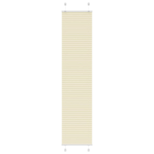 vidaXL pliszírozott redőny krém 40x200 cm szövetszélesség 39,4 cm redőny