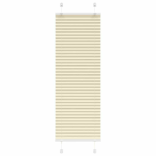 vidaXL pliszírozott redőny krém 45x150 cm szövetszélesség 44,4 cm redőny