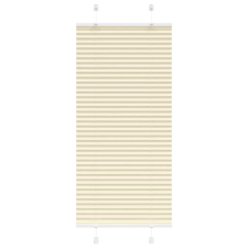 vidaXL pliszírozott redőny krém 55x100 cm szövetszélesség 54,4 cm lakástextília