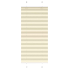 vidaXL pliszírozott redőny krém 60x100 cm szövetszélesség 59,4 cm redőny
