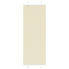 vidaXL pliszírozott redőny krém 75x200 cm szövetszélesség 74,4 cm redőny