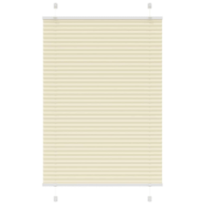 vidaXL pliszírozott redőny krém 95x100 cm szövetszélesség 94,4 cm lakástextília