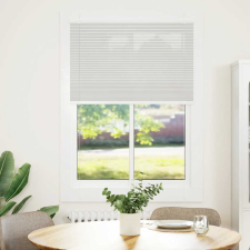 vidaXL pliszírozott redőny világosszürke 100x150 cm szövetszélesség (4015347) lakástextília