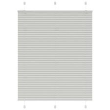 vidaXL pliszírozott redőny világosszürke 110x100 cm szövetszélesség redőny