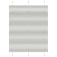 vidaXL pliszírozott redőny világosszürke 110x100 cm szövetszélesség lakástextília
