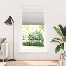 vidaXL pliszírozott redőny világosszürke 110x200 cm szövetszélesség (4015366) lakástextília