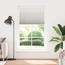 vidaXL pliszírozott redőny világosszürke 120x200 cm szövetszélesség (4015368) lakástextília