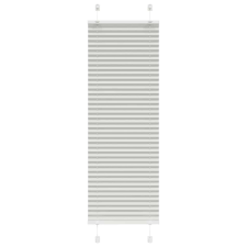 vidaXL pliszírozott redőny világosszürke 45x150 cm szövetszélesség lakástextília