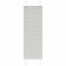 vidaXL pliszírozott redőny világosszürke 50x150 cm szövetszélesség lakástextília