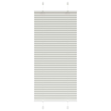 vidaXL pliszírozott redőny világosszürke 55x100 cm szövetszélesség lakástextília