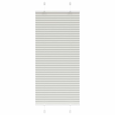 vidaXL pliszírozott redőny világosszürke 60x100 cm szövetszélesség lakástextília