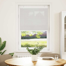 vidaXL pliszírozott redőny világosszürke 80x150 cm szövetszélesség (4015343) lakástextília