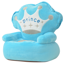 vidaXL plüss gyerekszék Prince felirattal kék plüssfigura