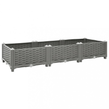 vidaXL Polipropilén magaságyás 120 x 40 x 23 cm kerti tárolás