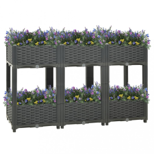 vidaXL Polipropilén magaságyás 120 x 40 x 71 cm kerti dekoráció