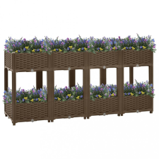 vidaXL polipropilén magaságyás 160 x 40 x 71 cm kerti dekoráció