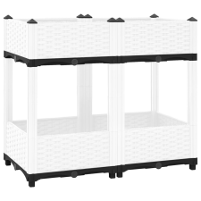vidaXL polipropilén magaságyás 80 x 40 x 71 cm kerti tárolás