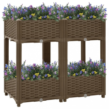 vidaXL polipropilén magaságyás 80 x 40 x 71 cm kerti dekoráció