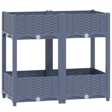 vidaXL polipropilén magaságyás 80 x 40 x 71 cm (310406) kerti tárolás